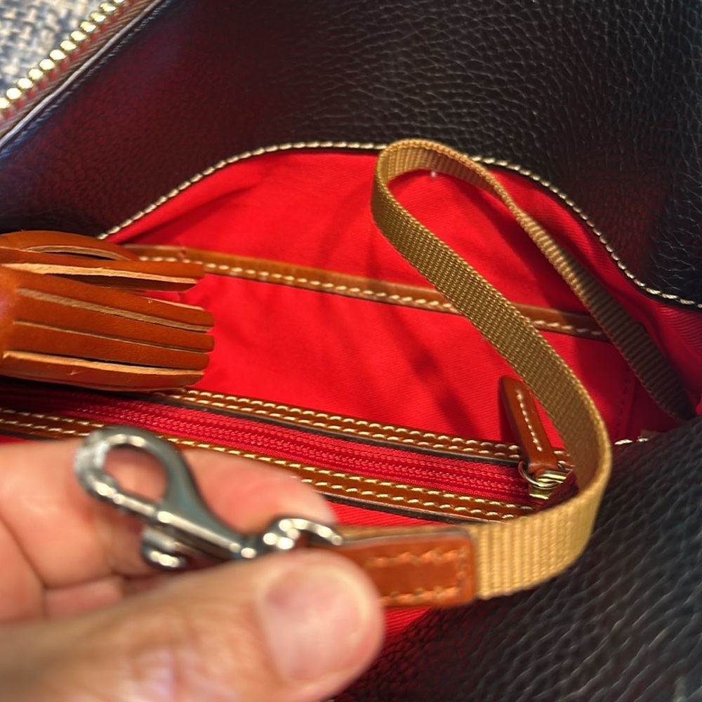 Dooney & Bourke (Authentic) Pebble Leather Shoulder Handbag - Picture 12 of 16